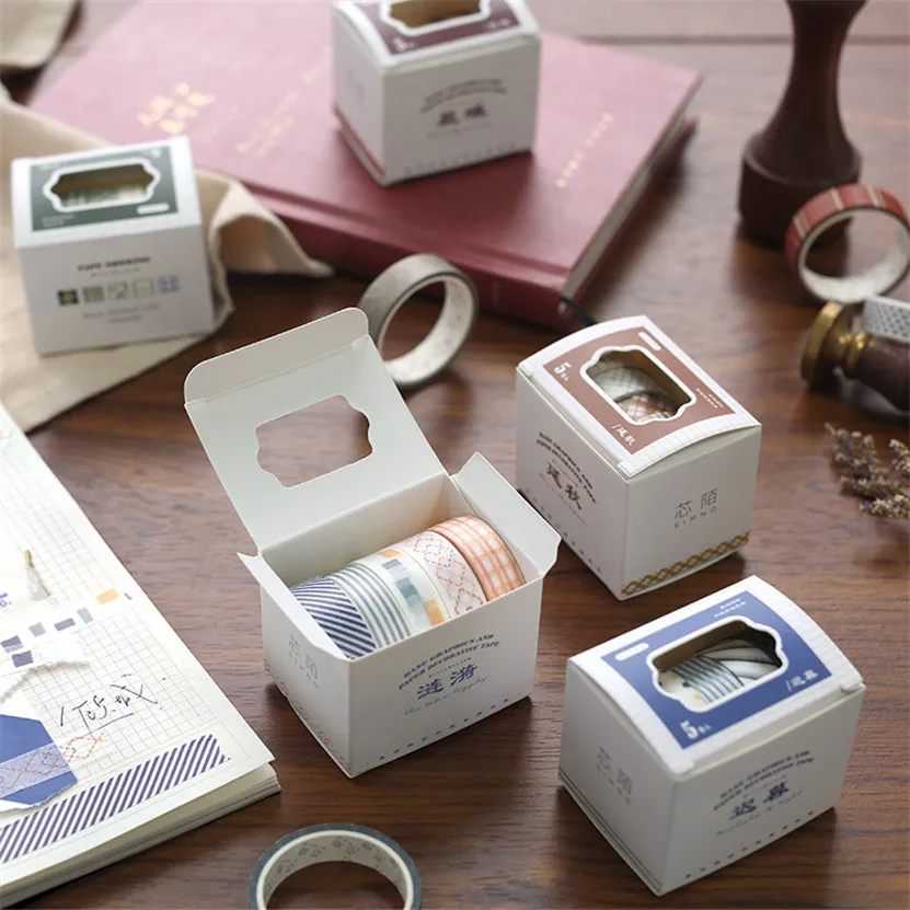 

Washi Tape Kawaii Assorted Stickers Diary Scrapbooking Masking Tape Cute Decorative Japanese Stationery Supplies Papelería Solid