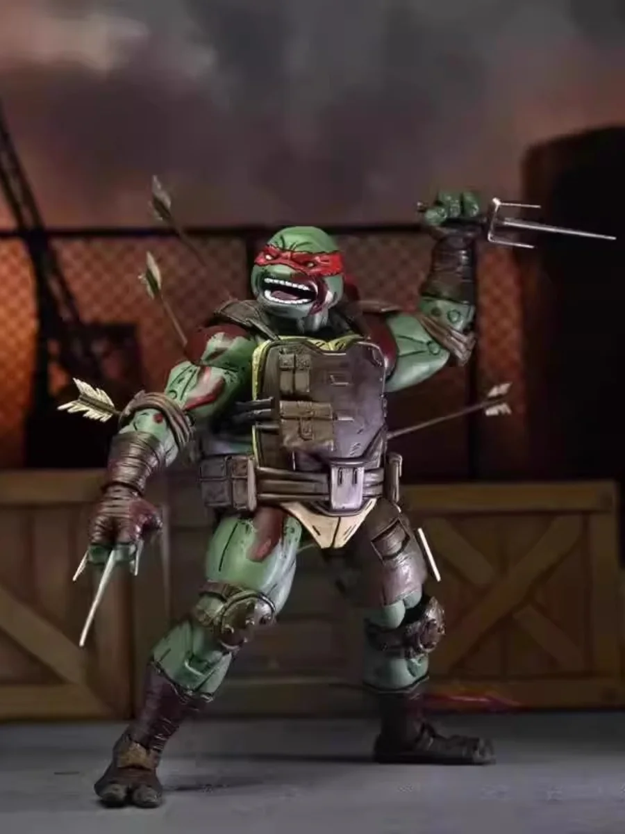 18 см Neca Teenage Mutant Ninja Turtles Tmnt Raphael Raph Аниме Игровая Фигурка Подвижная Шарнирная Кукла