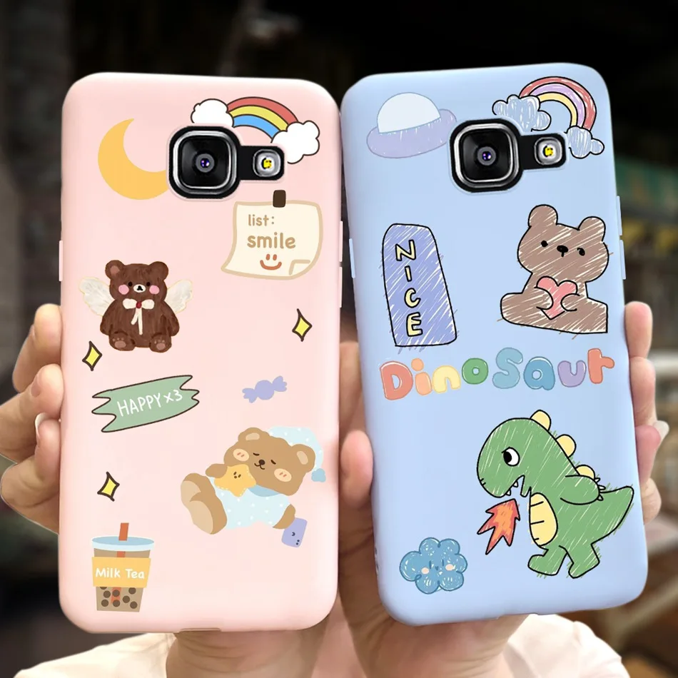 Симпатичный чехол с рисунком для Samsung Galaxy A5 2016 мягкие силиконовые чехлы