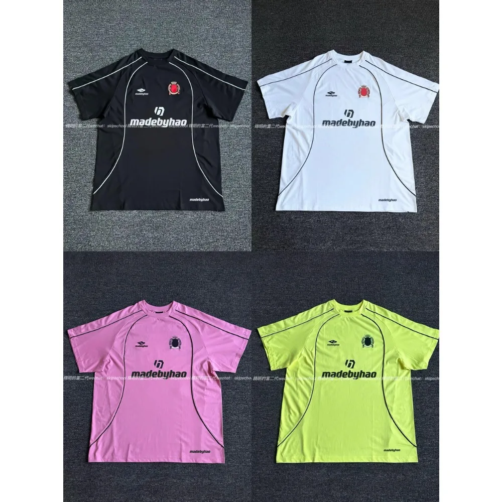 NIGO винтажная футбольная рубашка с вышивкой и короткими рукавами для мужчин