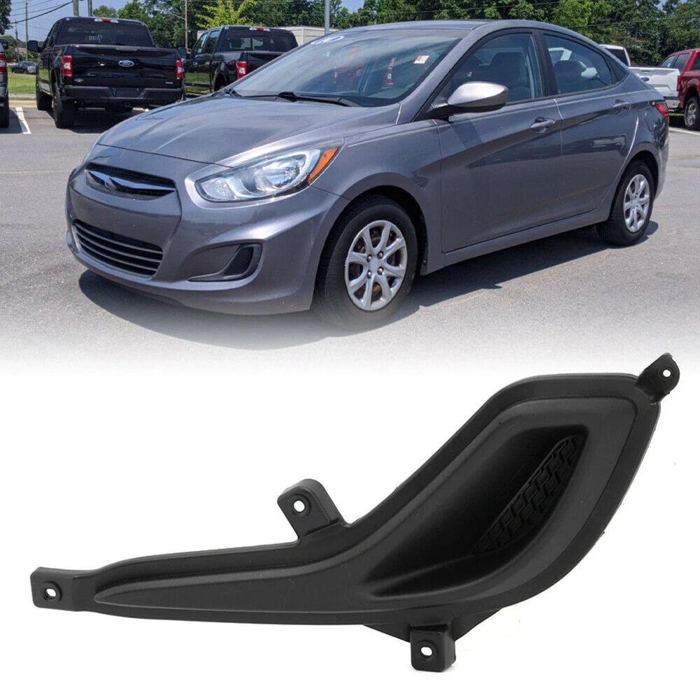 

100% Brand New Fog Light Cover ABS Plastic Black For Accent GS 12-2015 For Hyundai Front LE 16-2017 Left Left Driver Side