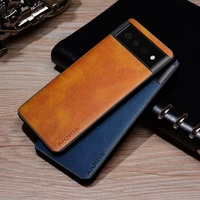 slim retro fall prevention mobile phone case for goolgle pixel 6 6 pro 5 5a 4a 5g 4 xl simplicity cortex bicolor luxurious shell