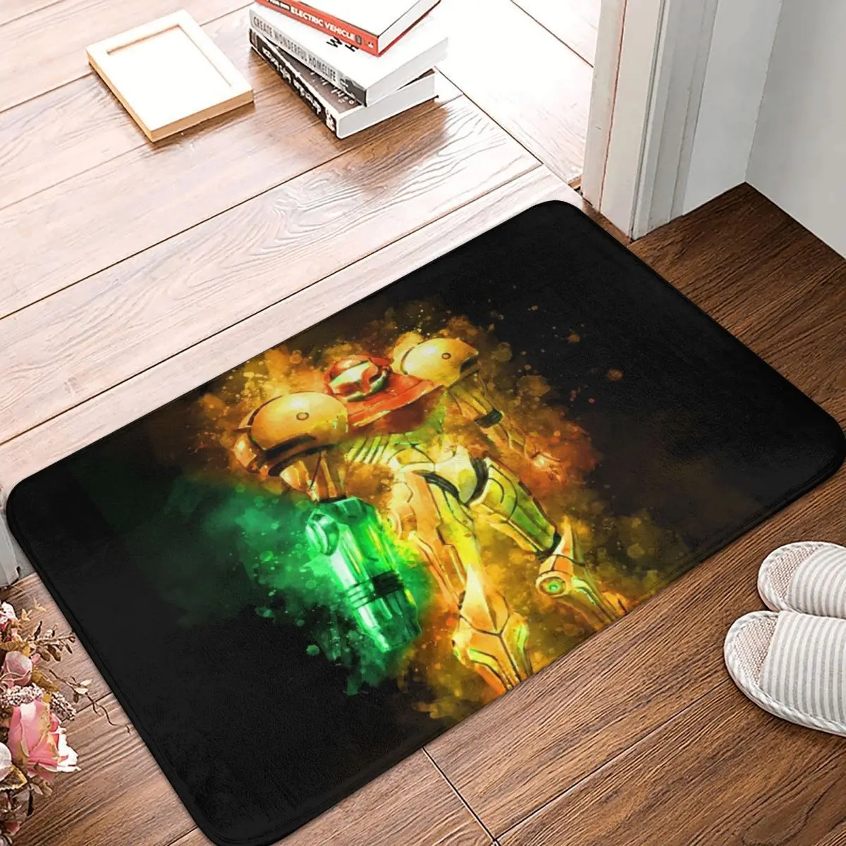 

Metroid Samus Aran Prime Hunter Doormat Polyester Floor Mat Antiwear Carpet Kitchen Entrance Home Rugs Mats Anti-slip Footpad