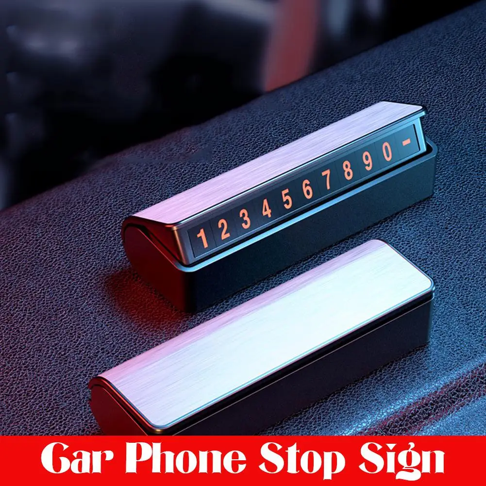 Табличка с номером телефона для парковки автомобиля временная магнитная скрытая