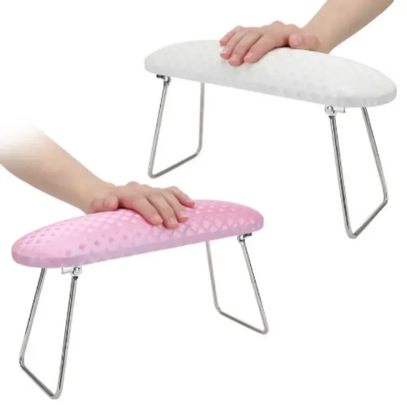 

NEW2023 1pc Folding Leather Nail Art Arm Rest Cushion Waterproof Pillow Wrist Support Hand Holder Pad Table Manicure Pedicure To
