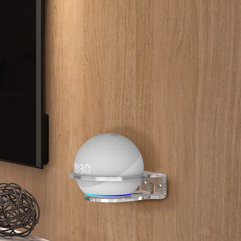 Прозрачный настенный акриловый держатель компактный кронштейн для Echo Dot 4 5