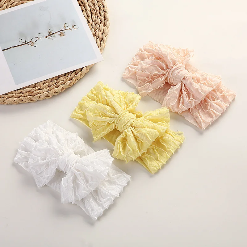 

New Arrival Newborn Infant Toddlers Baby Hairband Bowknot Elastic Baby Girls' Headband Knotted Headdress Hair Accessories