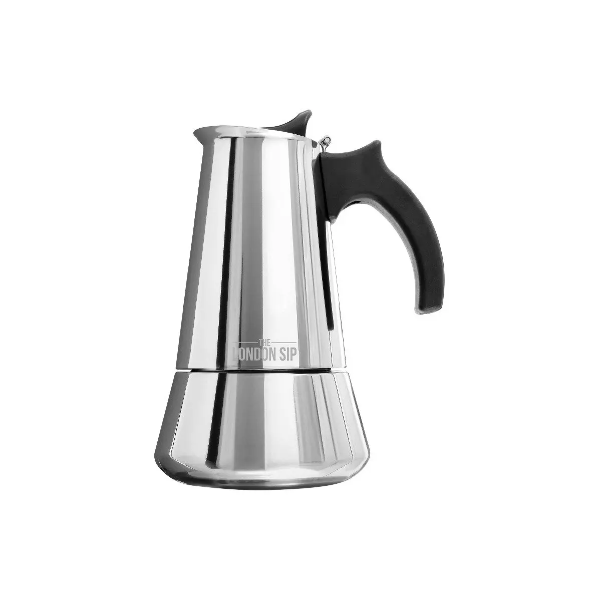 

London Sip 3 Cup Stainless Steel Espresso Maker | Silver
