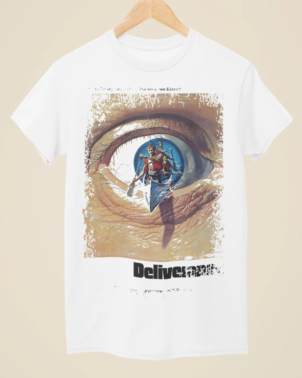 Доставка — белая футболка унисекс в стиле фильма с постером