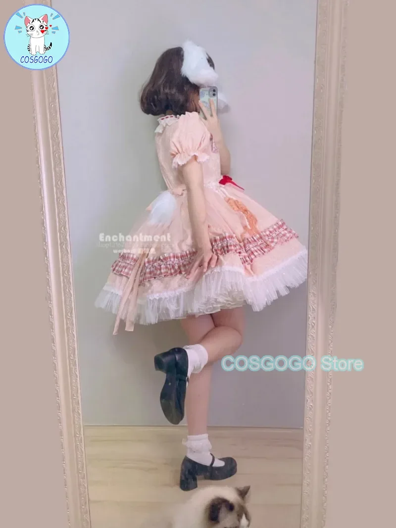 Костюм для косплея COSGOGO Touhou Project Tewi Inaba из черного кролика косплей-костюм аниме