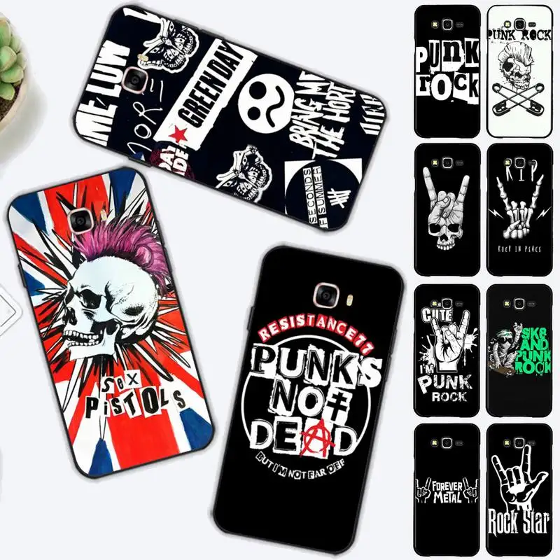 

Punk Rock Phone Case for Samsung J 2 3 4 5 6 7 8 prime plus 2018 2017 2016 core