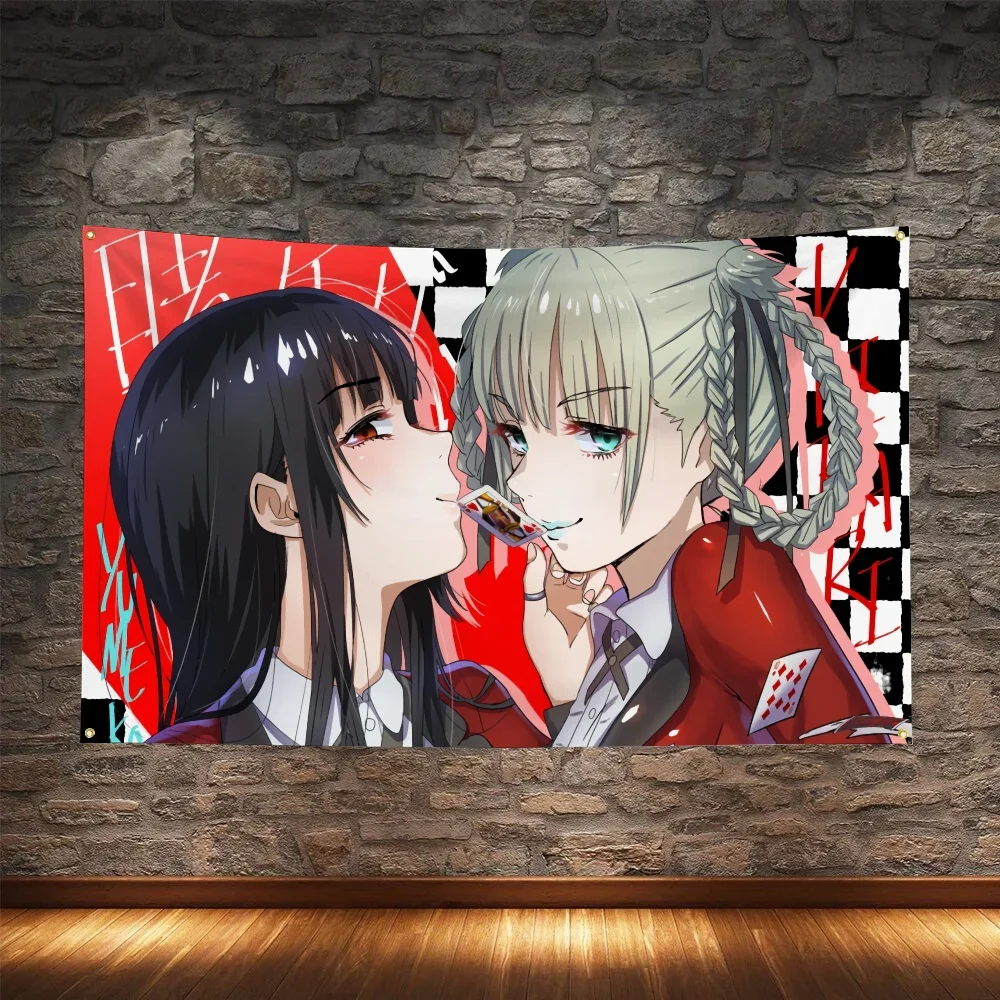 J-Jabami Yumeko Уличные Украшения Для Дома И Сада Подвесные Декоративные Флаги Баннеры