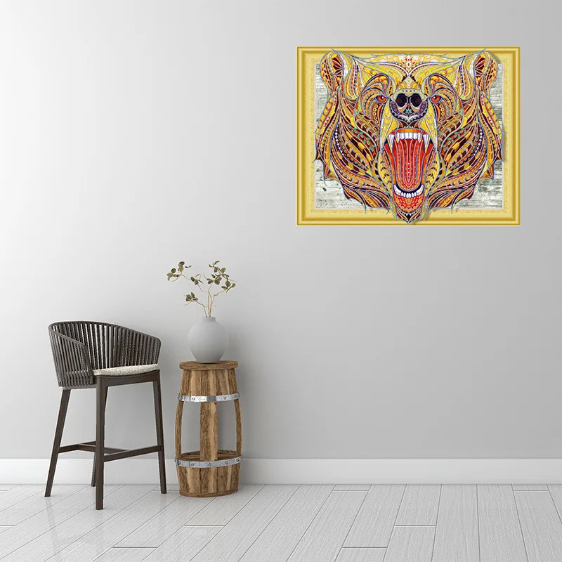 

143728 diy Цифровая масляная живопись, картина маслом, Акриловая картина с цветами, взрывная ручная работа, пейзаж, живопись