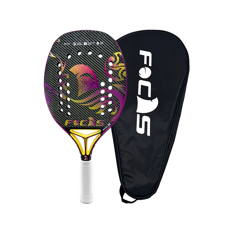 

FOCAS 3K Kevla Beach Tennis racquet carbon for men and women senior Professional sports