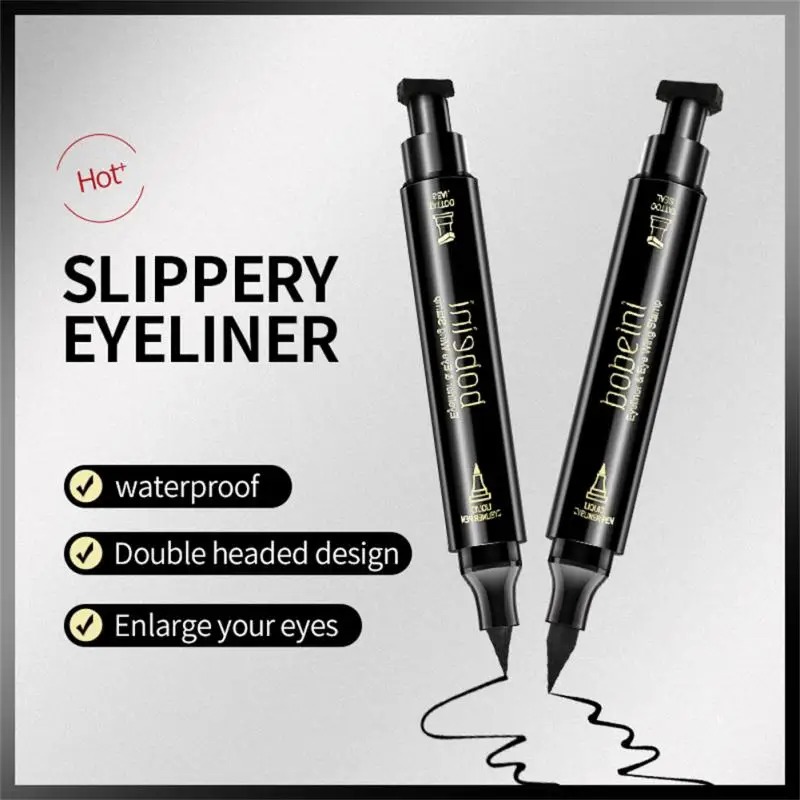 

Big Seal Stamp Liquid Eyeliner Pen Waterproof Fast Dry Black Eye Liner Pencil With Eyeliner Cosmetic Double-ended Eyeliner