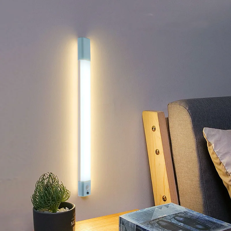 

Xiaomi Night Lamp With Motion Sensor LED USB Battery Rechargeable Fill Strip Light Magnetic For Bedroom Bedside Table Kitchen