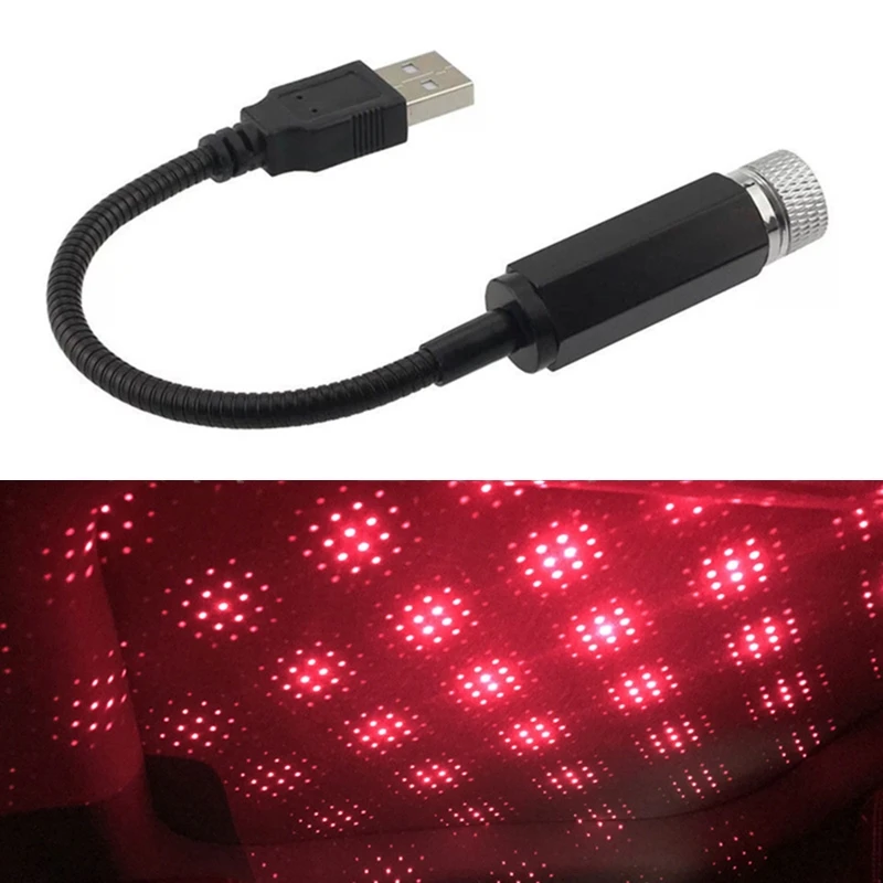 Автомобильный USB звездный красивый потолочный светильник звездное небо