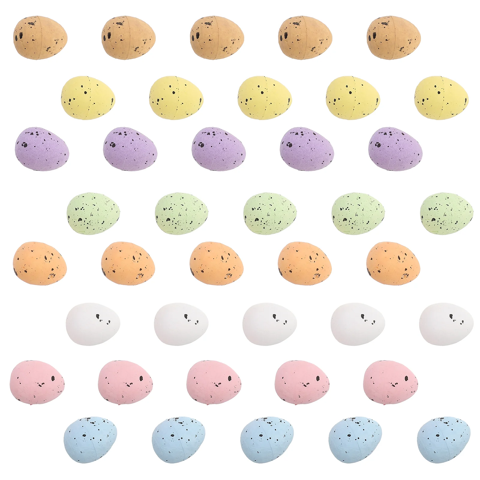

100 Pcs Crafts Party Favors Bag Stuffer Egg Pigeon Eggs Ornament Miniature Easter Foam Decoration
