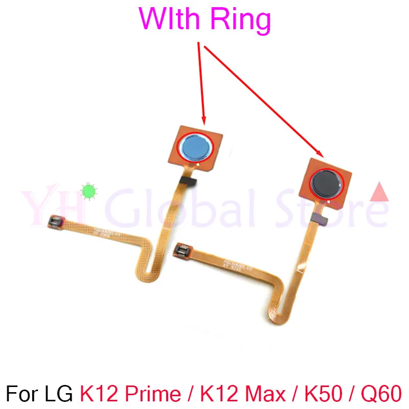 Для LG K12 Prime / Max K50 Q60 устройство для чтения отпечатков пальцев Сенсорный датчик