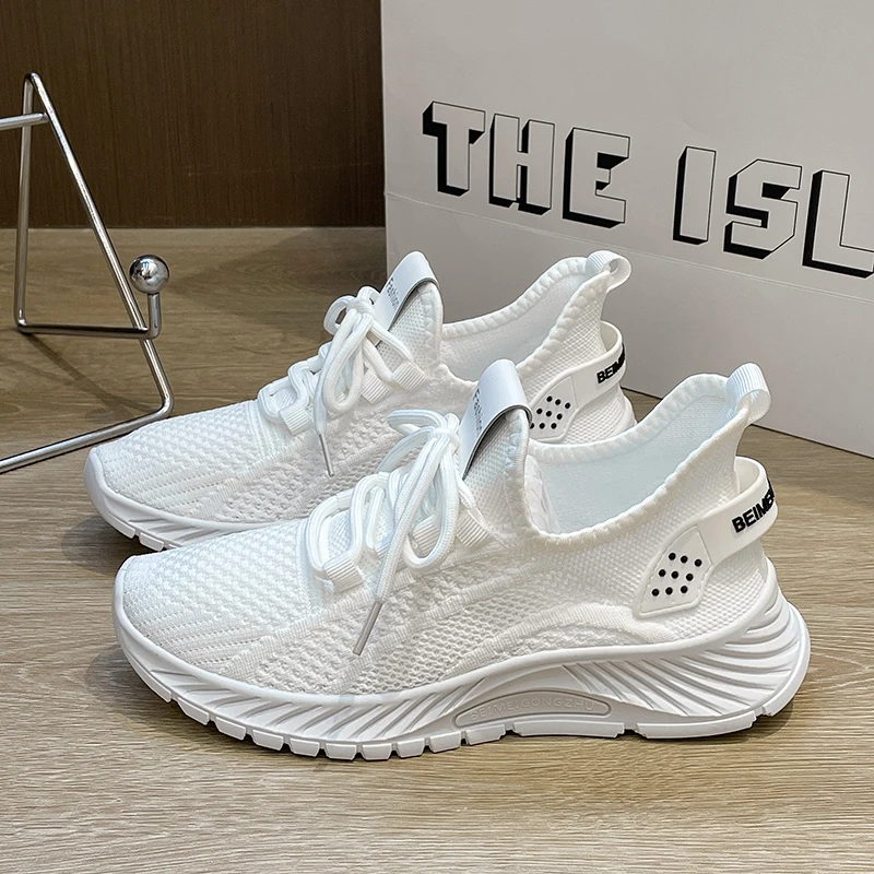 2023 New Women Breathable Running Sports Shoes Outdoor Light Comfortable Lace Up Shoe Fashion Air Cushion Casual Sneakers