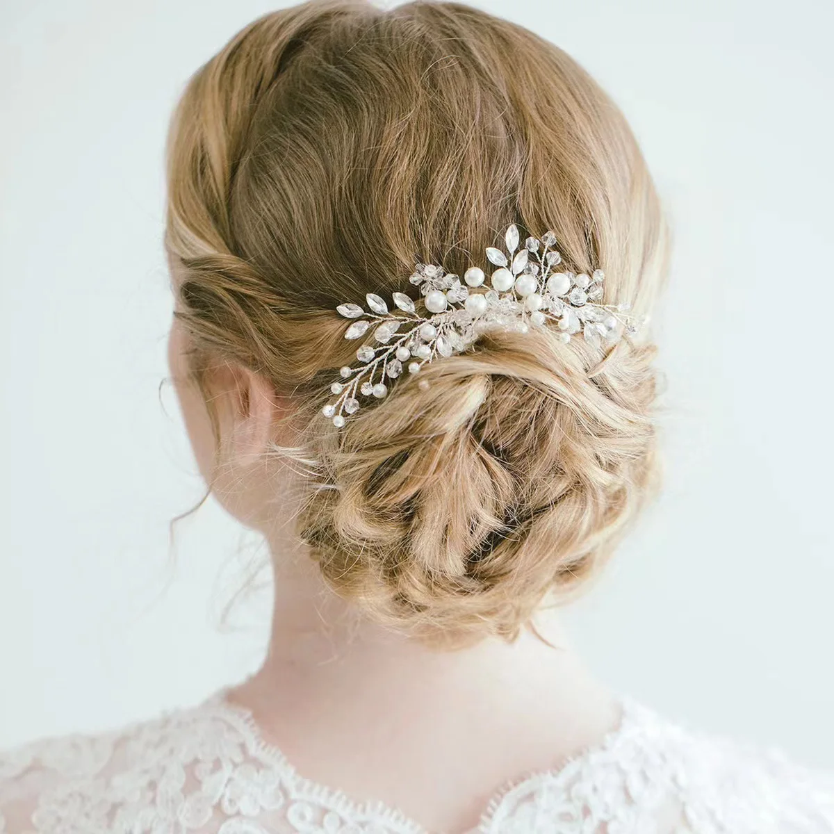 Роскошный свадебный головной убор с белым золотым жемчугом женская свадебная