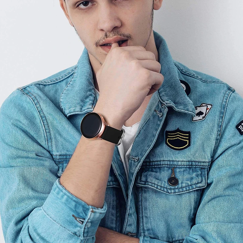 20mm 22mm Solo Loop Strap for Samsung Galaxy Watch 5/4 44/40mm/5 Pro Silicone Bracelet Watch 4 Classic 46/42mm Huawei GT 2/3 Pro