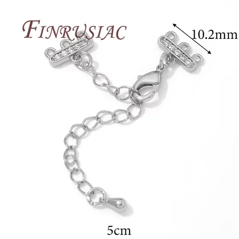 Позолоченные карабины-лобстеры с цепочками-удлинителями FINRUSIAC