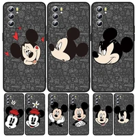 good looking mickey phone case for oppo a5 a9 a12 a16 a16s a52 a53s a53 a54s a55 a72 a73 a74 a76 a94 2018 2020 black luxury back