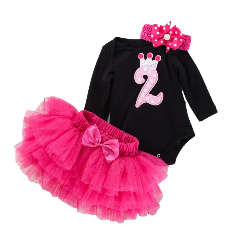 

Baby Girls 2 Years Old Birthday Party Dress Infantil 2nd Birthday Christening Costume Newborn Girl Christmas Xmas Outfit