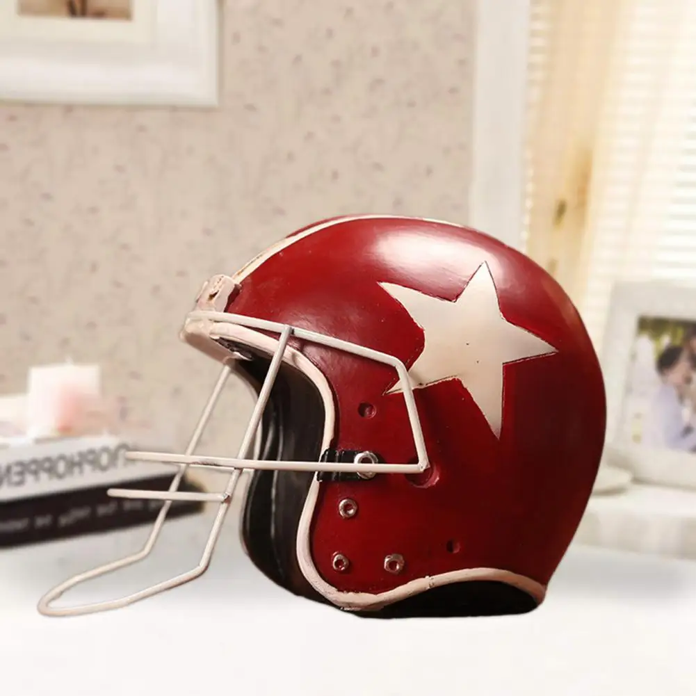 

Resin Prop Practical Creative Colorfast Helmet Hat Resin Prop Desktop Decor