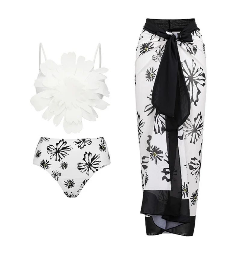 2023 Women Summer Clothes Flower Print Casual Tank Tops Bodysuits And Skirt Fitness Skinny Outfit Suit Two Piece 2pc Sets
