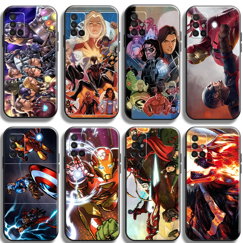

Marvel Comics Phone Cases For Samsung A11 A21S A31 4G 5G A32 5G Shell Original TPU Coque Funda Back Cover Soft Protective
