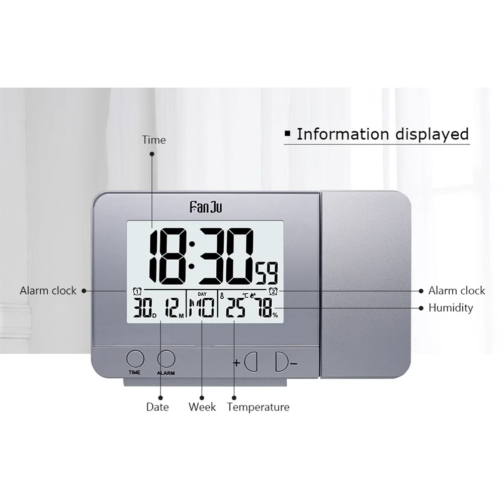 Светодиодные часы Многофункциональный будильник Дисплей температуры для