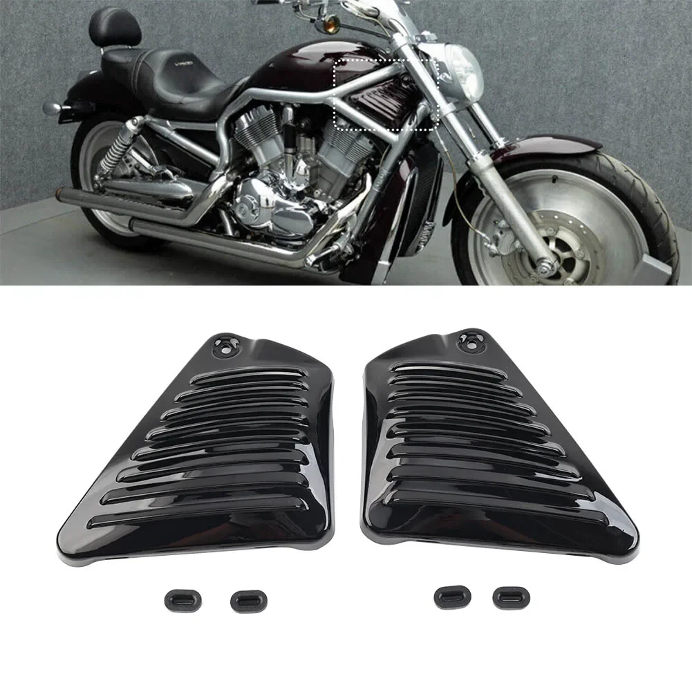 

2 шт. хромированная боковая крышка воздухозаборника для мотоцикла, защита для Harley V-Rod Muscle VRSCF 2009-2017