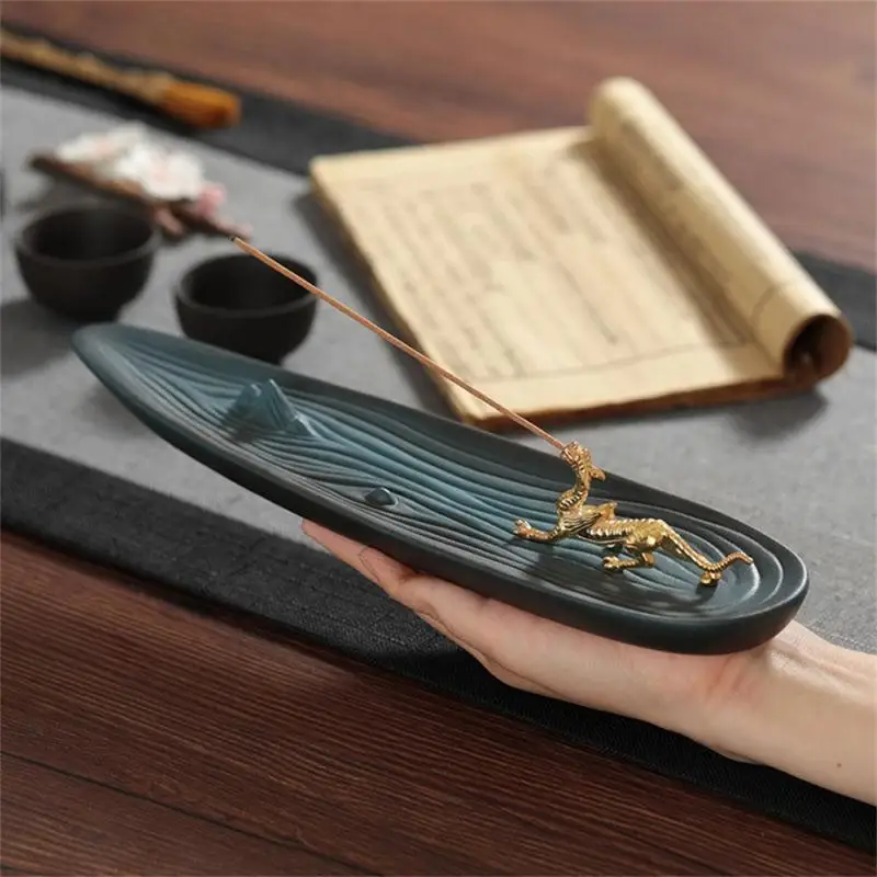 

Burner Durable Fashion Interesting Simple Office Household Portable Mini Decorations Sandalwood Practical Metal Dragon Incense