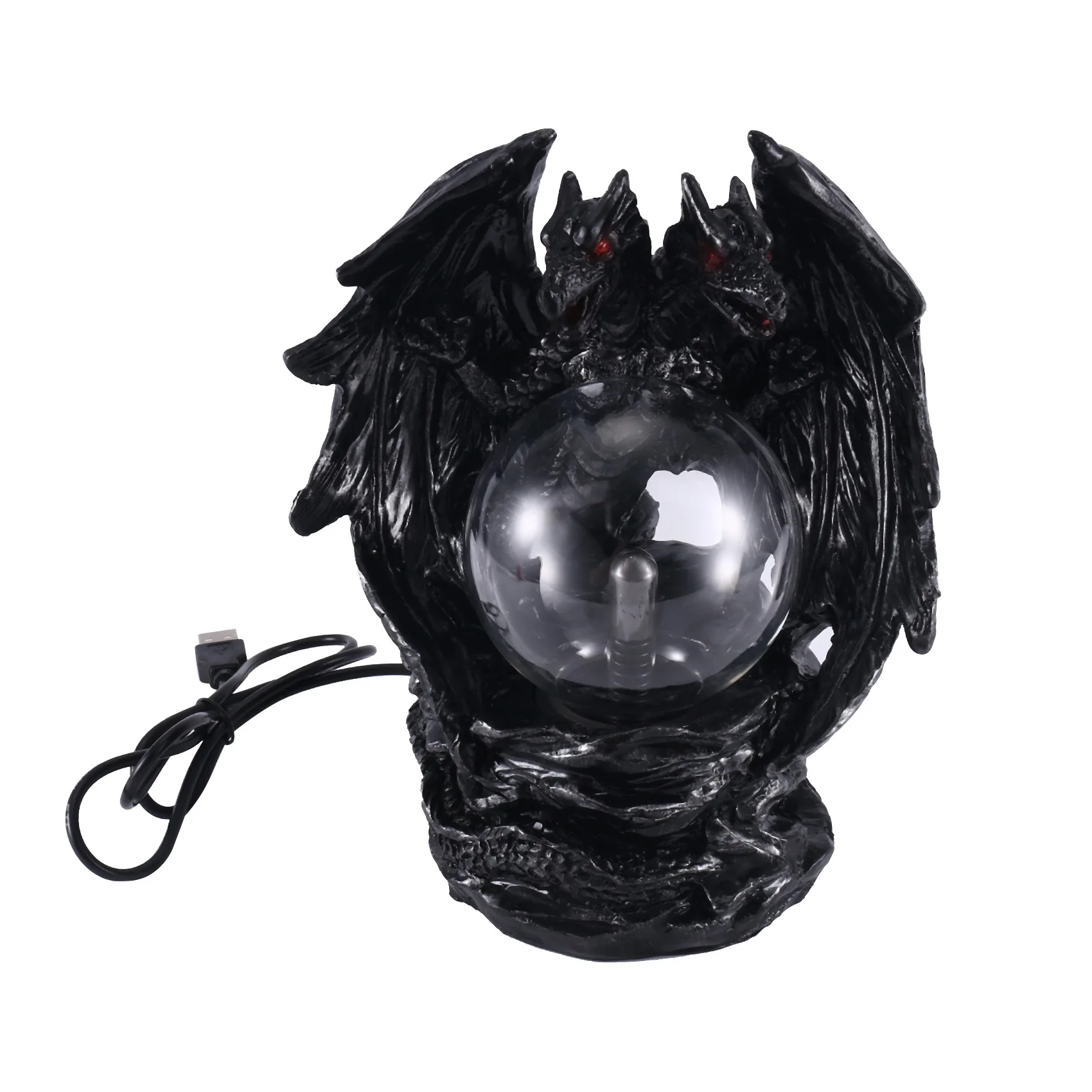 

Dragon Plasma Ball Light Lamp Touch Sensitive Nightlamp Kid Room Decor, Air Ions Plasmaball,Dinosaur Dragon Smaug Modern
