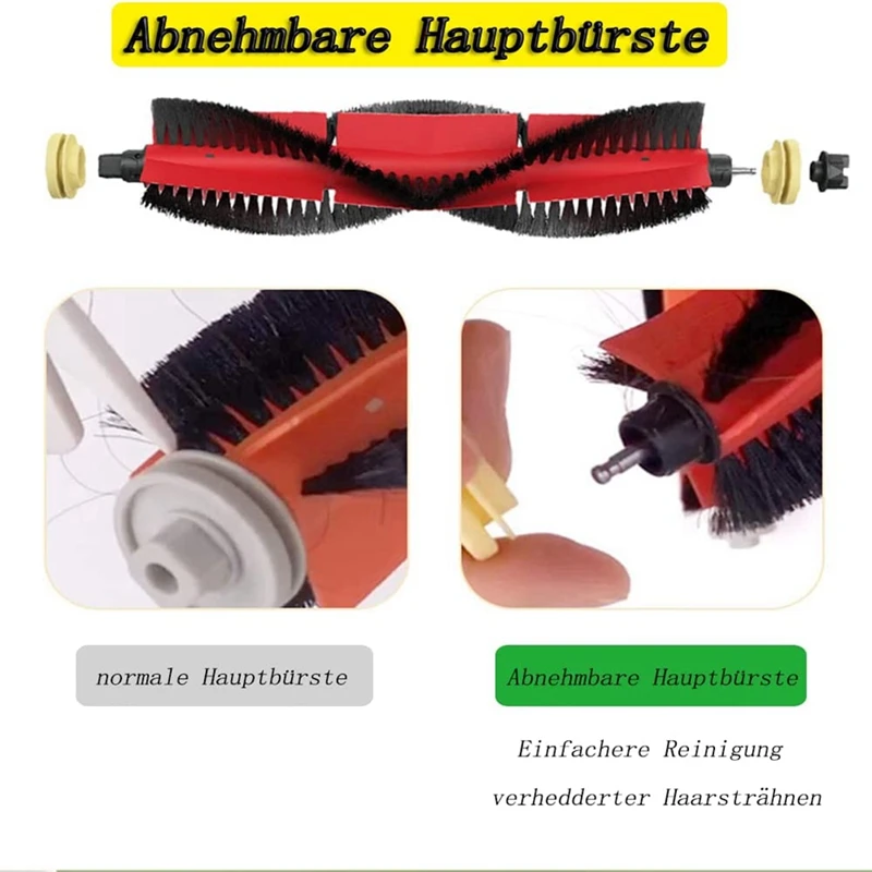 

Main Brush Side Brushes Hepa Filter Rolling Brush For Roborock S50 S51 S5max Accessories