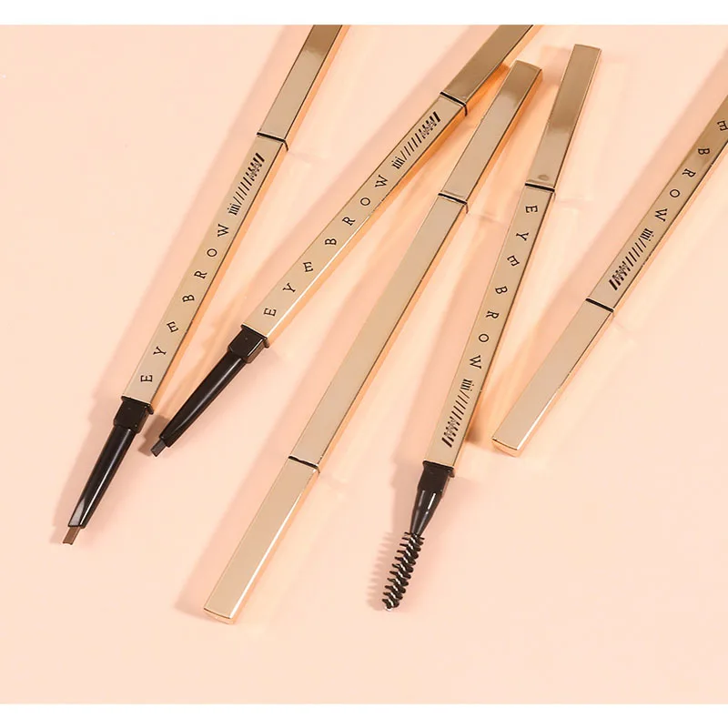 

Small Gold Bar Eyebrow Pencil Eye Cosmetics Eyebrow Pencil Waterproof Enhancer Coloring Brush Eyebrow Professional Female Makeup