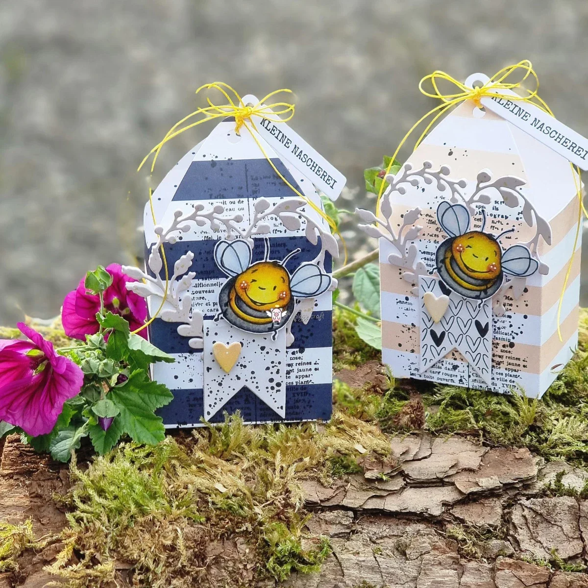 Piggy Craft металлические штампы для резки форма новая 3D коробка с отверстием бирки