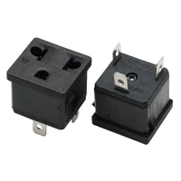 15a125v us america type b 3 inlet electric connector power wall socket