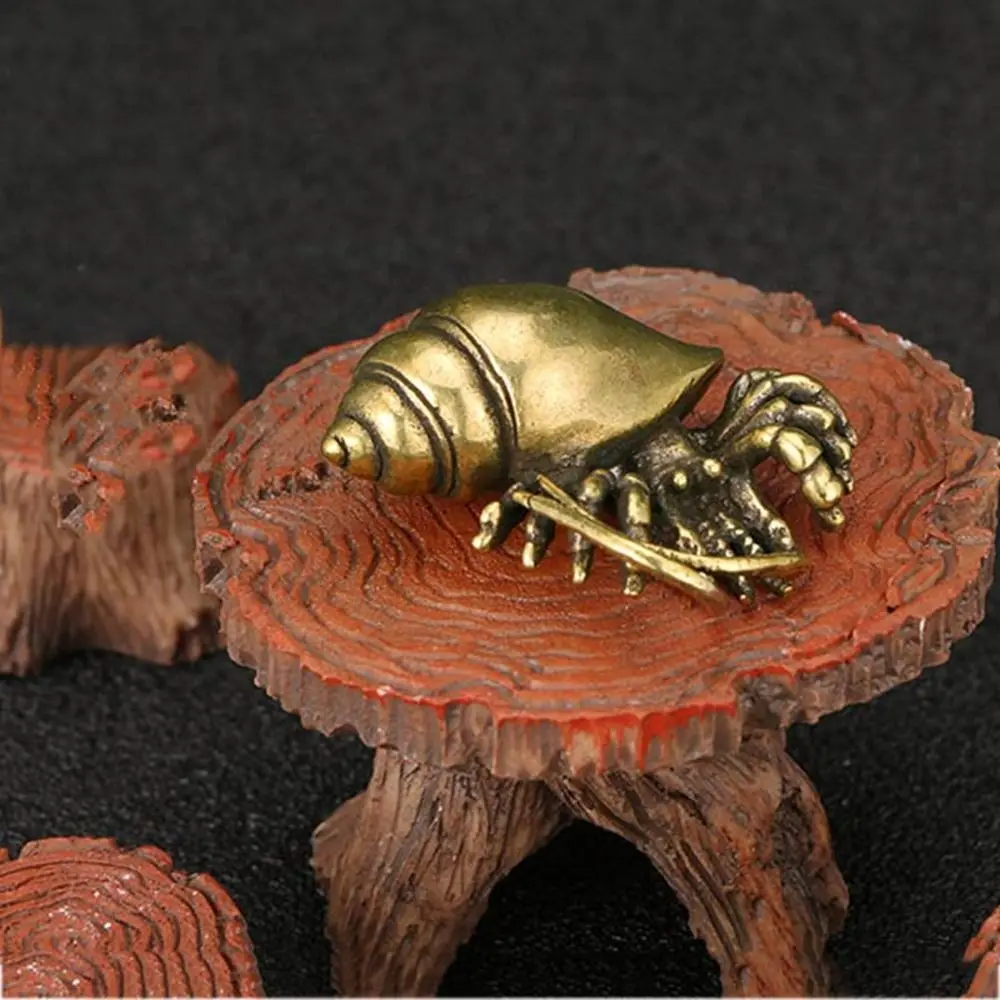 

Brass prank whimsy Eupaqurus bernhardus Figurines Vintage Small Statue Desktop Ornaments Office Decorations Crafts Accessories