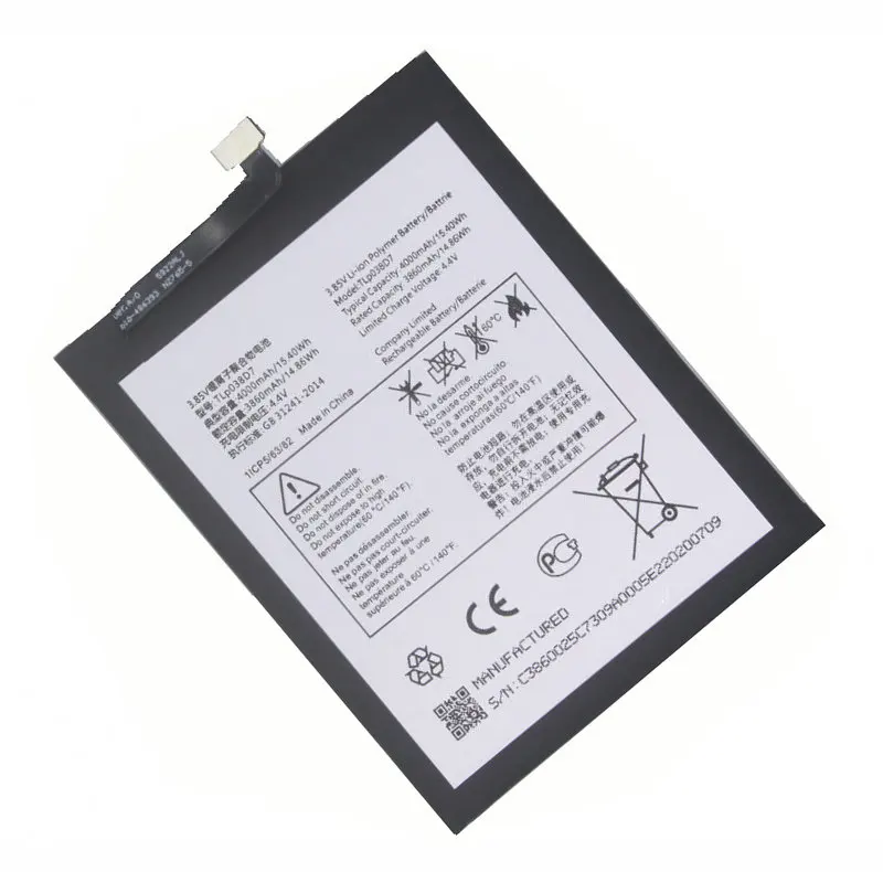 1x4000mAh TLP038D7 TLP038D1 PHB-PCE07 аккумулятор для Alcatel 3L 2020 5029D TCL 10L T770H T770B T1 Lite PLEX T780H Philco Hit P10