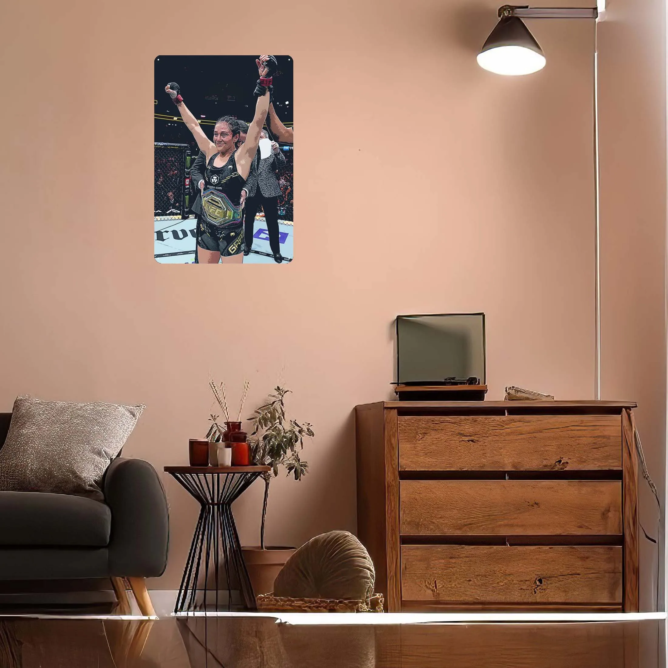 ALEXA GRASSO спортивный плакат украшение для ванной комнаты металлическое искусство