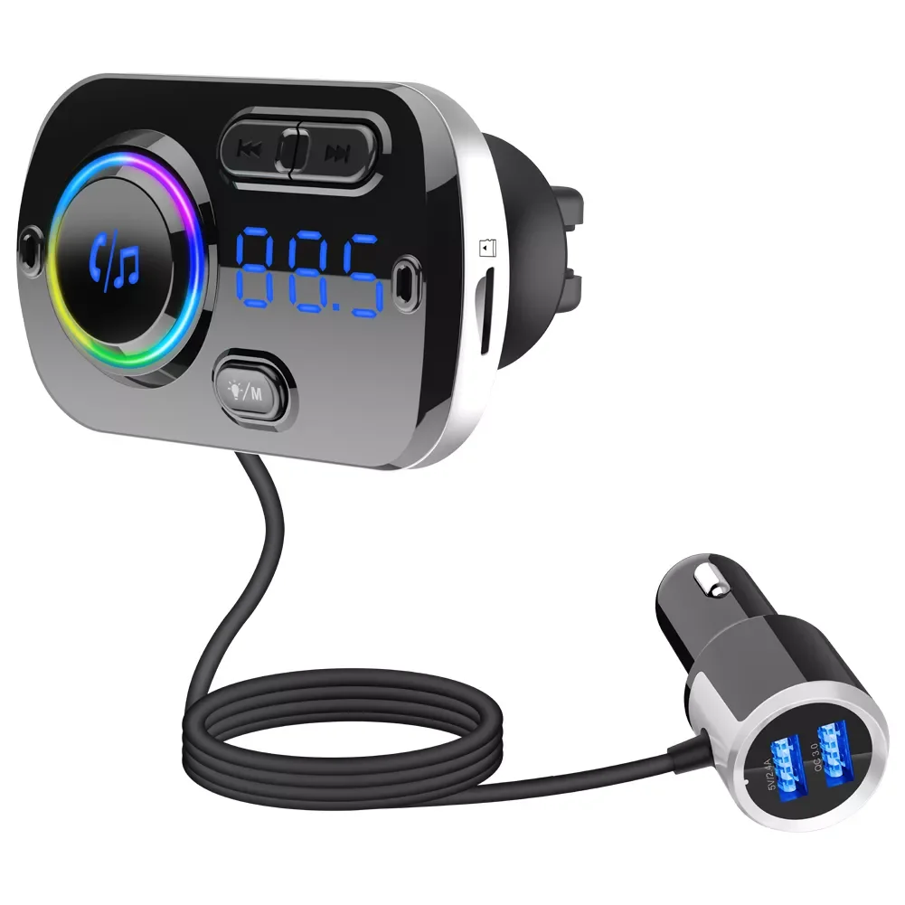 

Modulator Transmitter FM Transmitter Car for Auto Handsfree Car Radio mp3 Player FM Audio Power Adapter