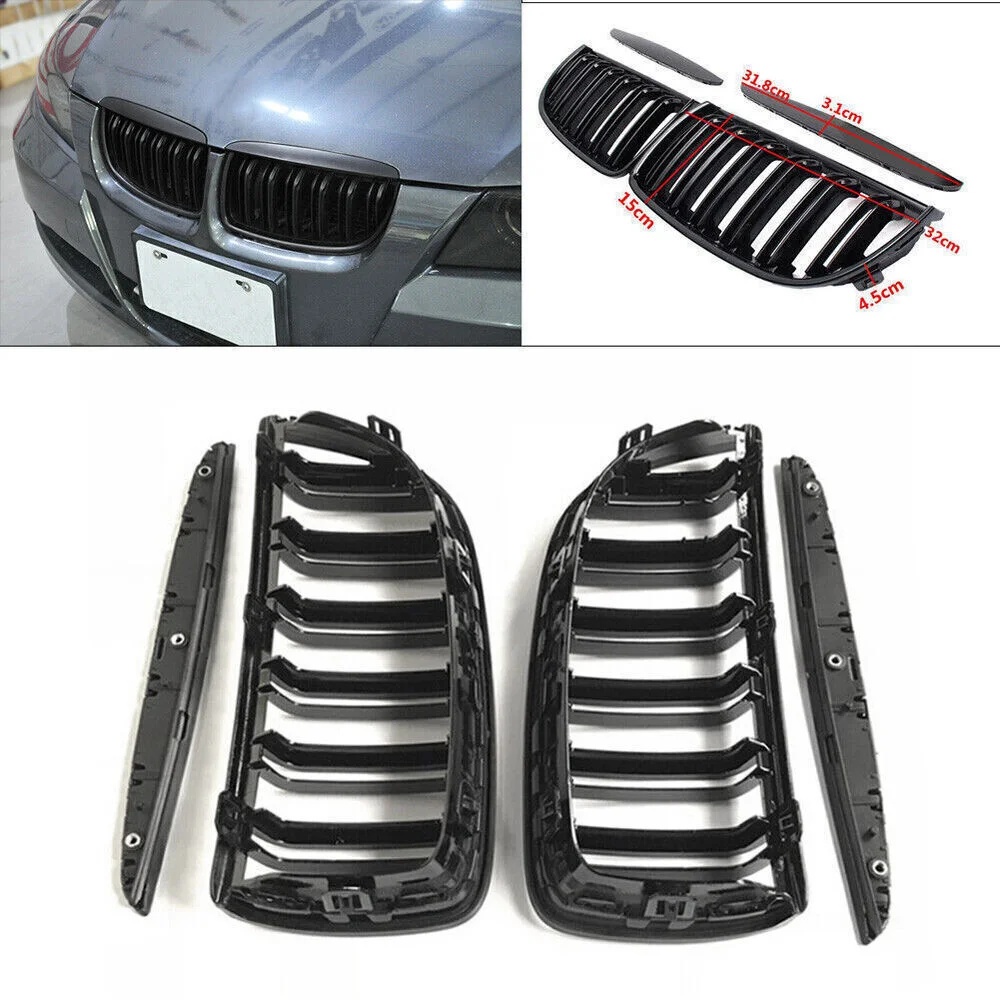 

Глянцевая черная передняя решетка для BMW 3-Series E90 Sedan 2005-2008 2006
