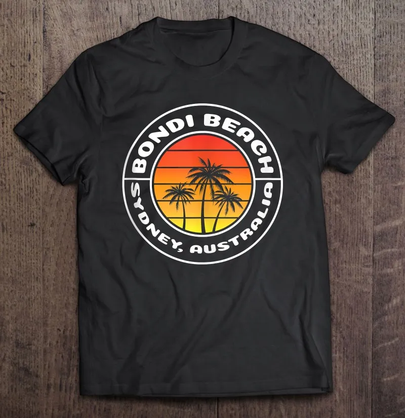 

Австралийская Пляжная футболка Bondi, Сидней, одежда для гольфа, футболки, черная Эстетическая одежда, футболка оверсайз, аниме футболка, Мужс...