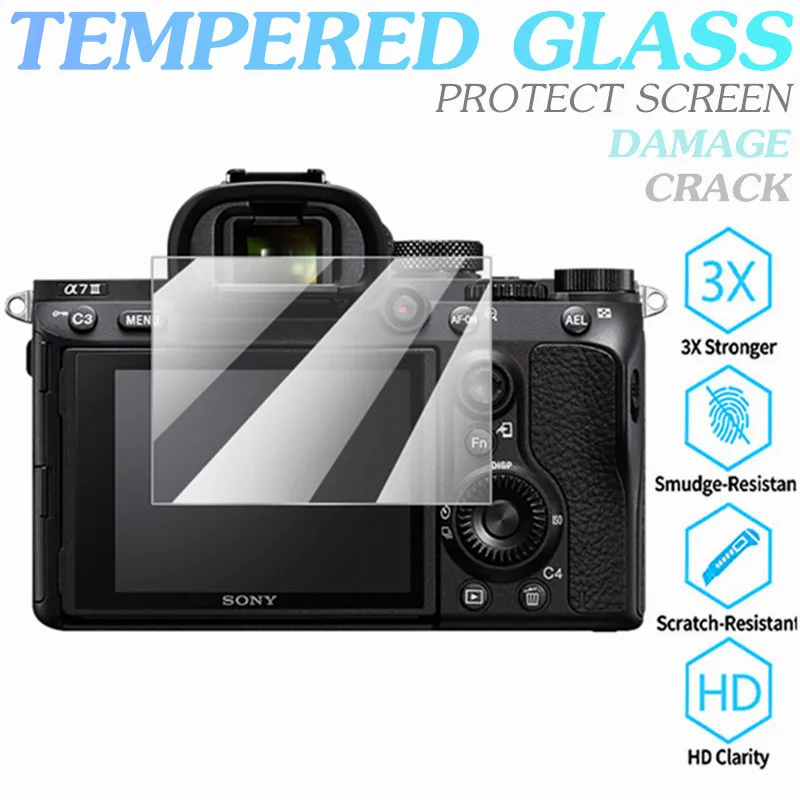 

Фотопленка из закаленного стекла для SONY Alpha 7R IV, 3 дюйма, цифровая камера HD, устойчивая к царапинам и повреждениям, пленка из стекла с трещинам...