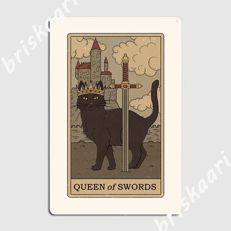 

Плакат "Королева мечей", металлический плакат, декор для кинотеатра, кухни, Настенный декор, клубный бар, жестяной плакат