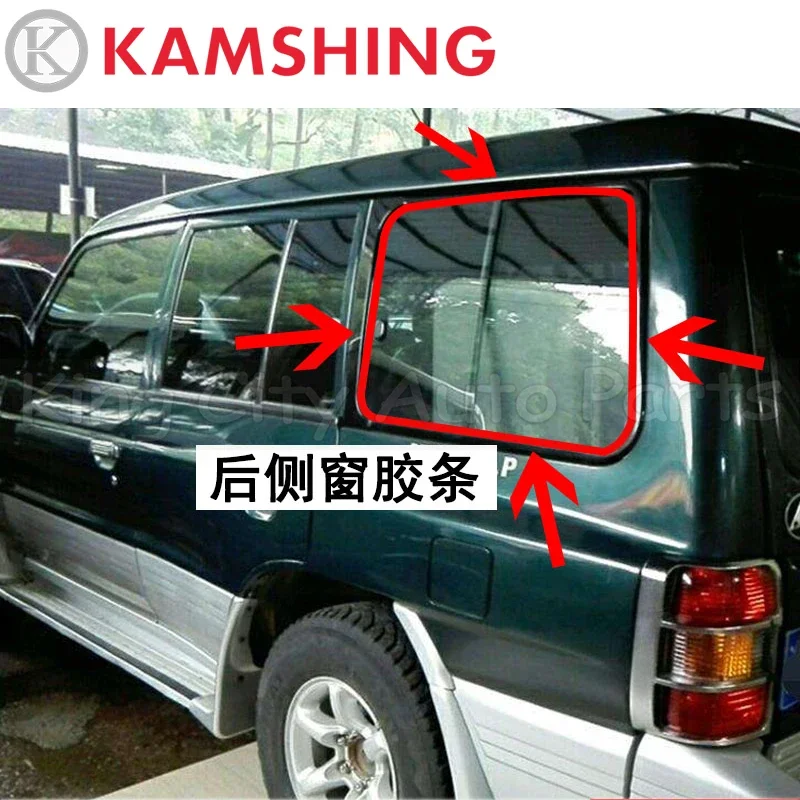 

Резиновое уплотнение CAPQX для заднего и внешнего окна, полоса дверной стойки для Mitsubishi Pajero MONTERO V31 V43 V32 V33 1989 1990 1991 1992-1999