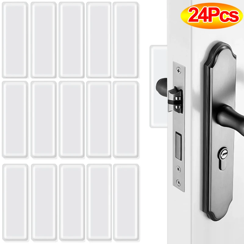 

Прозрачные дверные ограничители, мягкий силиконовый самоклеящийся защитный коврик для шкафа с защитой от столкновений, аксессуары для мебели